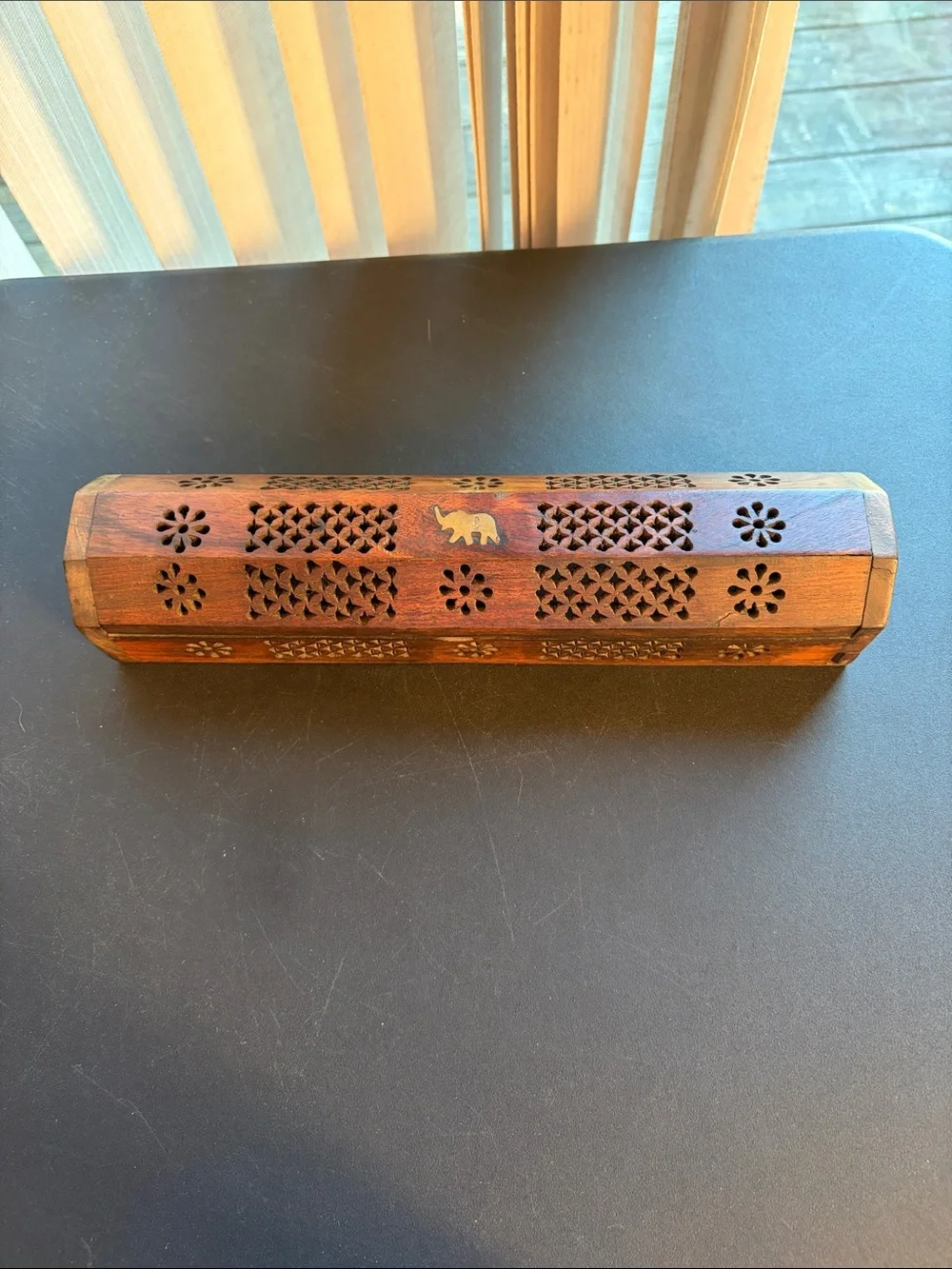 Handcrafted Wooden Incense Holder Box